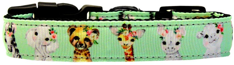 Pretty Baby Jungle Babies Nylon Dog Collar Medium